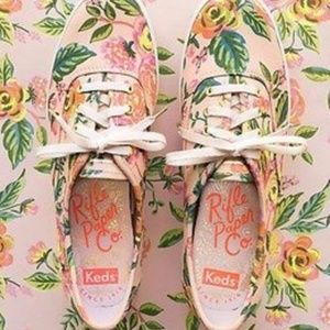 KEDS Rifle Paper Co "Jardin de Paris" Size 9